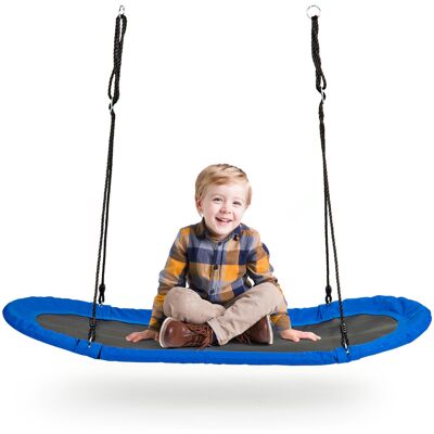 ECOTOYS Nestschommel XXL - 165x70 cm - tot 100 kg - blauw ECOTOYS Nestschommel XXL - 165x70 cm - tot 100 kg - blauw