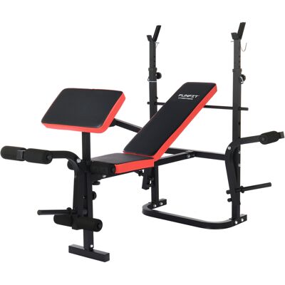 FUNFIT GYM&FITNESS Halterbank - tot 110 kg - verstelbaar - zwart FUNFIT GYM&FITNESS Halterbank - tot 110 kg - verstelbaar - zwart