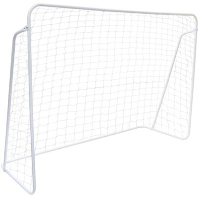 ECOTOYS Voetbaldoel - 240x160cm - met net en haringen - wit ECOTOYS Voetbaldoel - 240x160cm - met net en haringen - wit