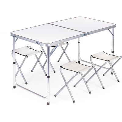 ECOTOYS Campingtafel inklapbaar - verstelbare hoogte - beveiliging - ruimtebesparend ECOTOYS Campingtafel inklapbaar - verstelbare hoogte - beveiliging - ruimtebesparend