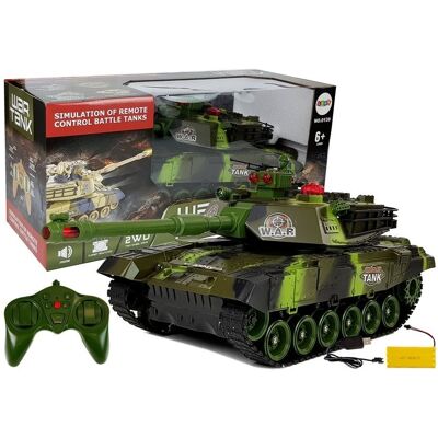 Viking Choice Bestuurbare RC tank - met verlichting en geluid Viking Choice Bestuurbare RC tank - met verlichting en geluid