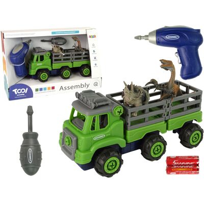 Viking Choice Speelgoed auto - dino transport truck - 30x12x15 cm - groen Viking Choice Speelgoed auto - dino transport truck - 30x12x15 cm - groen