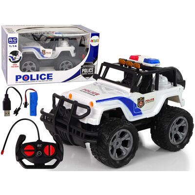 Viking Choice Auto R/C Politie Politie Jeep 1:14 Op afstand bestuurbare lichteffecten Viking Choice Auto R/C Politie Politie Jeep 1:14 Op afstand bestuurbare lichteffecten