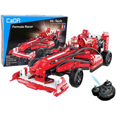 Viking Choice RC race auto - bouwblokken - rood Viking Choice RC race auto - bouwblokken - rood