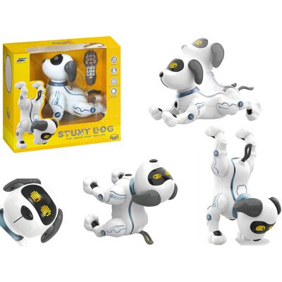 Viking Choice RC robot hond - dynamische muziek - 26x14x21 cm - zwart/wit Viking Choice RC robot hond - dynamische muziek - 26x14x21 cm - zwart/wit