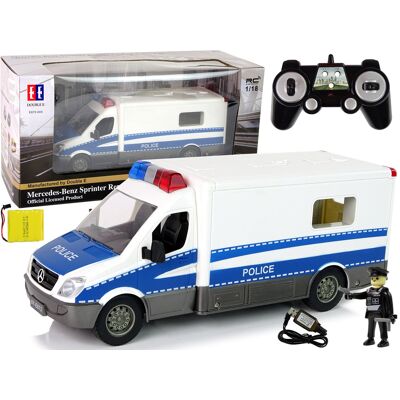 Viking Choice RC politieauto - sirene geluid en verlichting - blauw Viking Choice RC politieauto - sirene geluid en verlichting - blauw
