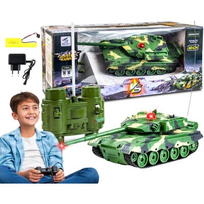 Starky RC Tank - 23x9x12cm - Geluid en Forest Starky RC Tank - 23x9x12cm - Geluid en Forest