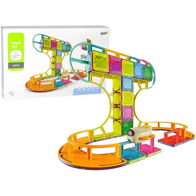 LEAN Toys Magnetische bouwstenen - 35x28x7cm - 62 delig - vanaf 3 jaar LEAN Toys Magnetische bouwstenen - 35x28x7cm - 62 delig - vanaf 3 jaar