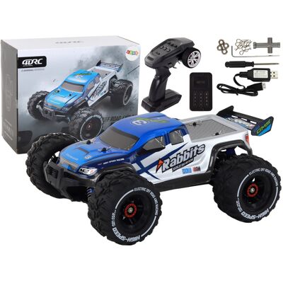 LEAN Toys RC auto - 4wd terreinwagen - blauw - 2.4G - 30x23x9 cm LEAN Toys RC auto - 4wd terreinwagen - blauw - 2.4G - 30x23x9 cm