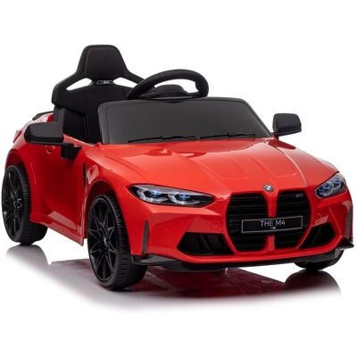 LEAN Toys BMW M4 kinderauto - Rood - Batterij - 120x65x48cm LEAN Toys BMW M4 kinderauto - Rood - Batterij - 120x65x48cm
