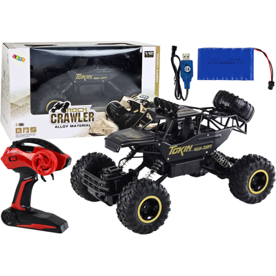 LEAN Toys RC rock crawler 1:12 - Zwart - 4x4 - 2,4 GHz - 20 km/u LEAN Toys RC rock crawler 1:12 - Zwart - 4x4 - 2,4 GHz - 20 km/u