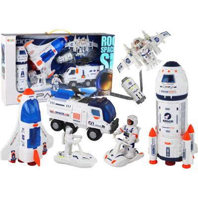 LEAN Toys Ruimteschip speelgoed set - Raket - Ruimteschepen - Ruimtevoertuigen - 10 st LEAN Toys Ruimteschip speelgoed set - Raket - Ruimteschepen - Ruimtevoertuigen - 10 st