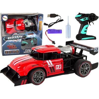 LEAN Toys Bestuurbare auto - rood - 24 x 13 x 8 cm - lichtgewicht LEAN Toys Bestuurbare auto - rood - 24 x 13 x 8 cm - lichtgewicht
