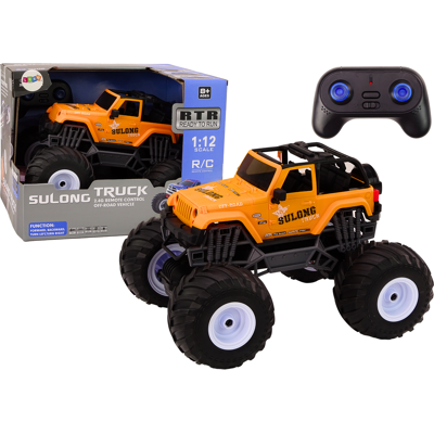 LEAN Toys Rc truck - oranje - 1:12 schaal - 2.4G afstandsbediening LEAN Toys Rc truck - oranje - 1:12 schaal - 2.4G afstandsbediening