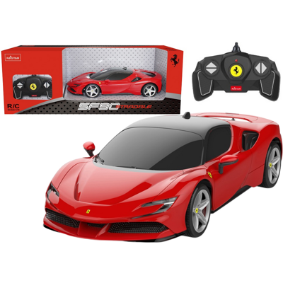 Viking Choice Op afstand bestuurbare raceauto - Ferrari SF90 - rood - 26x13x7 cm Viking Choice Op afstand bestuurbare raceauto - Ferrari SF90 - rood - 26x13x7 cm