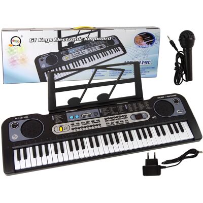 Viking Choice Kinderkeyboard - zwart - 75x19x25 cm - met microfoon Viking Choice Kinderkeyboard - zwart - 75x19x25 cm - met microfoon
