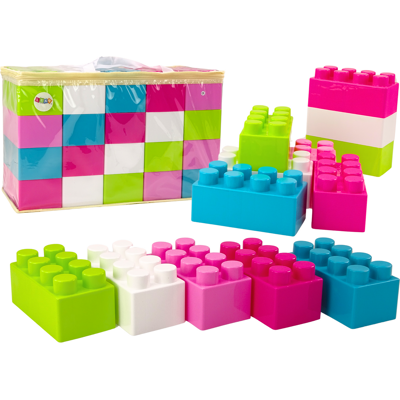 Viking Choice Bouwblokken - 20 stuks - 18.5x9x9 cm - inclusief tas Viking Choice Bouwblokken - 20 stuks - 18.5x9x9 cm - inclusief tas