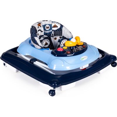 ECOTOYS Loopstoel baby - looptrainer - in hoogte verstelbaar - blauw ECOTOYS Loopstoel baby - looptrainer - in hoogte verstelbaar - blauw