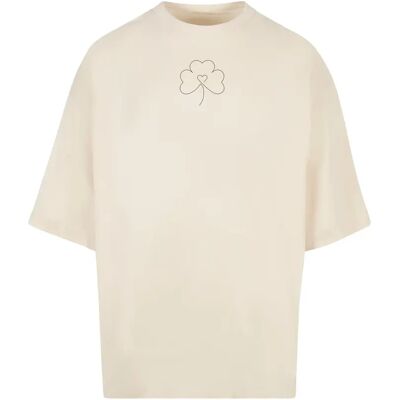 T-shirt Merchcode Spring - Leaf Clover Flower Huge Beige 3XL T-shirt Merchcode Spring - Leaf Clover Flower Huge Beige 3XL