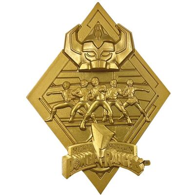 Vergulde medaille Fanattik Power Rangers médaillon Limited Edition Geel TU Vergulde medaille Fanattik Power Rangers médaillon Limited Edition Geel TU