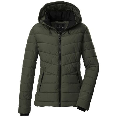 Gewatteerd damesjack met capuchon Killtec GW 32 Groen 46 Gewatteerd damesjack met capuchon Killtec GW 32 Groen 46
