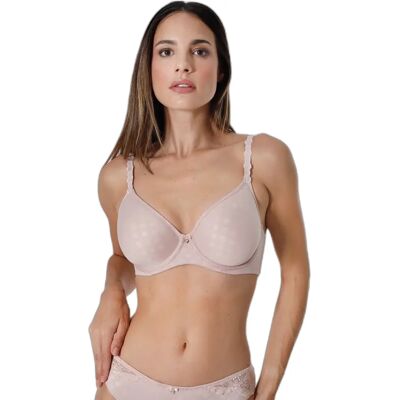 Vrouwenbeha Sassa Dot & Blossom Beige 100B Vrouwenbeha Sassa Dot & Blossom Beige 100B