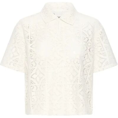 Damespolo Ichi Naima Blanc XL Damespolo Ichi Naima Blanc XL