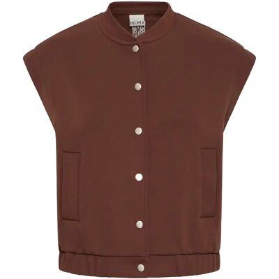 Mouwloos damesjack Ichi Cozy Marron 2XL Mouwloos damesjack Ichi Cozy Marron 2XL