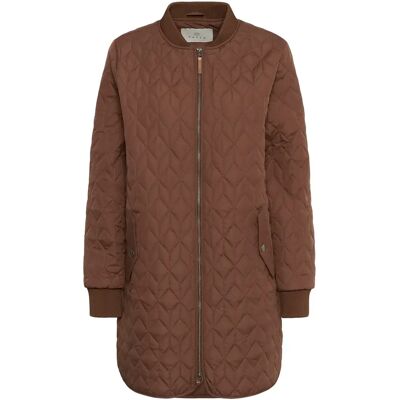 Lange damesjas KAFFE Lelia Marron 34 Lange damesjas KAFFE Lelia Marron 34