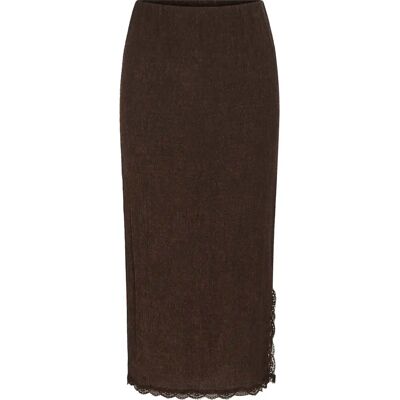Vrouwenrok KAFFE Kaveronia Marron S Vrouwenrok KAFFE Kaveronia Marron S