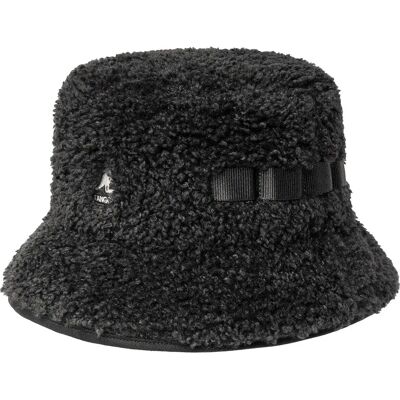 Imitatie schapenvacht gebruiksspoel Kangol Zwart M Imitatie schapenvacht gebruiksspoel Kangol Zwart M