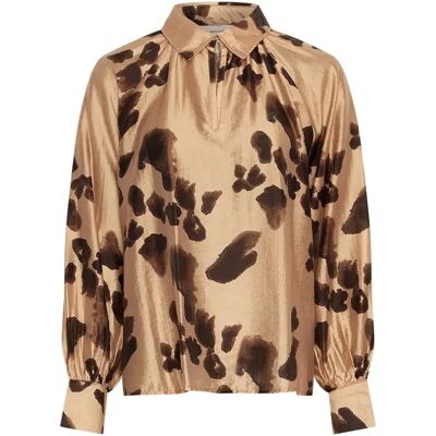 Vrouwenblouse Moss Copenhagen Nilla Romina Marron S Vrouwenblouse Moss Copenhagen Nilla Romina Marron S
