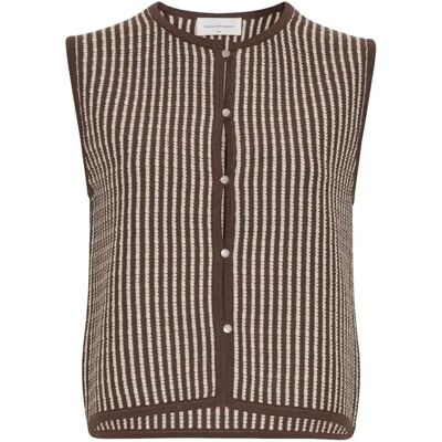 Damesgilet Moss Copenhagen Priscilla Marron XS/S Damesgilet Moss Copenhagen Priscilla Marron XS/S