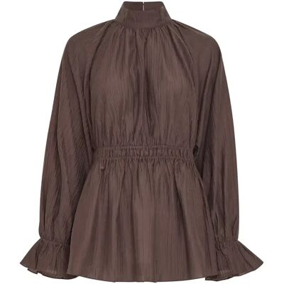 Vrouwenblouse Moss Copenhagen Ingeborg Marron S/M Vrouwenblouse Moss Copenhagen Ingeborg Marron S/M