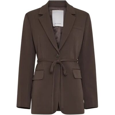 Damesblazer met lange mouwen Moss Copenhagen Kiesa Henrika Marron S Damesblazer met lange mouwen Moss Copenhagen Kiesa Henrika Marron S