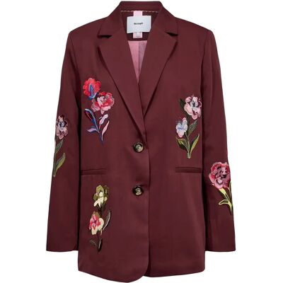 Geborduurde blazer voor vrouw Nümph Nusvala Rouge 34 Geborduurde blazer voor vrouw Nümph Nusvala Rouge 34