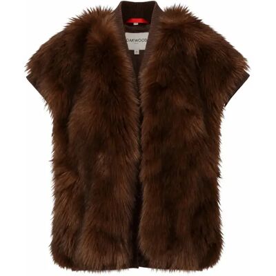 Mouwloos damesjack Oakwood Hera Marron L Mouwloos damesjack Oakwood Hera Marron L