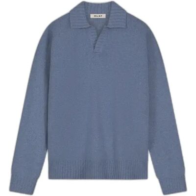 Polo Olaf Hussein Essentiel Bleu M Polo Olaf Hussein Essentiel Bleu M