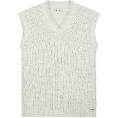 Damesgilet Olaf Hussein Slub Blanc S Damesgilet Olaf Hussein Slub Blanc S