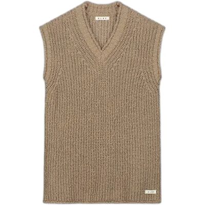 Damesgilet Olaf Hussein Slub Beige M Damesgilet Olaf Hussein Slub Beige M