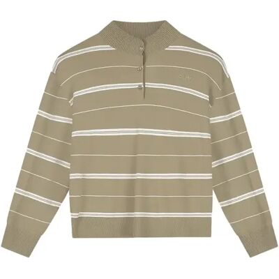Gestreepte polo Olaf Hussein Marron M Gestreepte polo Olaf Hussein Marron M