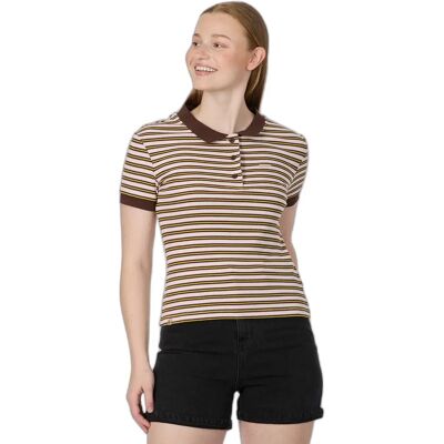 Damespolo Ragwear Colaro Stripes Marron S Damespolo Ragwear Colaro Stripes Marron S