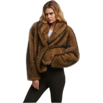 Damesfleecejacke Urban Classics Marron XS Damesfleecejacke Urban Classics Marron XS