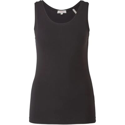 Aansluitende katoenmix tanktop voor vrouwen s.Oliver Noir 46 Aansluitende katoenmix tanktop voor vrouwen s.Oliver Noir 46