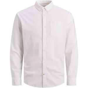 Grote maat shirt Jack & Jones Oxford (GT) Blanc 3XL Grote maat shirt Jack & Jones Oxford (GT) Blanc 3XL