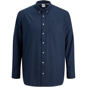 Grote maat shirt Jack & Jones Oxford (GT) Bleu 4XL Grote maat shirt Jack & Jones Oxford (GT) Bleu 4XL