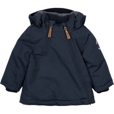 Baby jas met capuchon Mikk-Line Solid Blauw 3 jaar Baby jas met capuchon Mikk-Line Solid Blauw 3 jaar