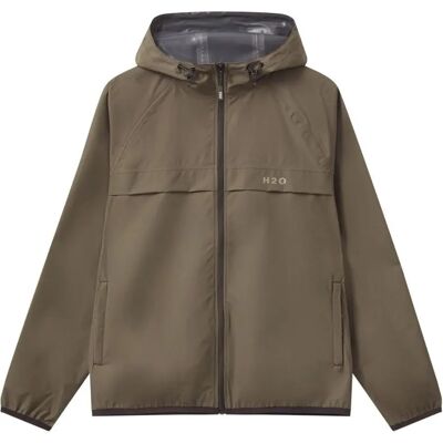 Waterdichte jas H2O Rømø LW Packable Marron XS Waterdichte jas H2O Rømø LW Packable Marron XS