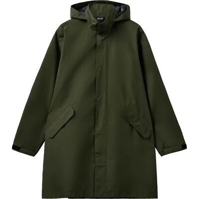 Lange waterdichte jas H2O Rømø Logo LW Packable Vert L Lange waterdichte jas H2O Rømø Logo LW Packable Vert L