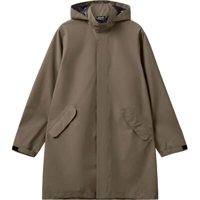 Lange waterdichte jas H2O Rømø Logo LW Packable Marron XL Lange waterdichte jas H2O Rømø Logo LW Packable Marron XL